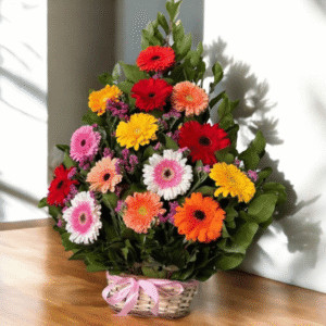 Canasto de Gerberas