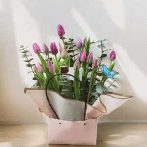 Cartera de 15 tulipanes mix rosados