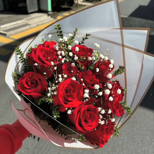 Ramo de 10 rosas rojas