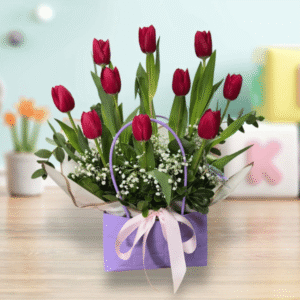 Cartera de 10 tulipanes
