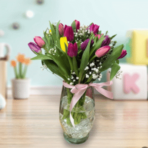Florero mix de 20 tulipanes