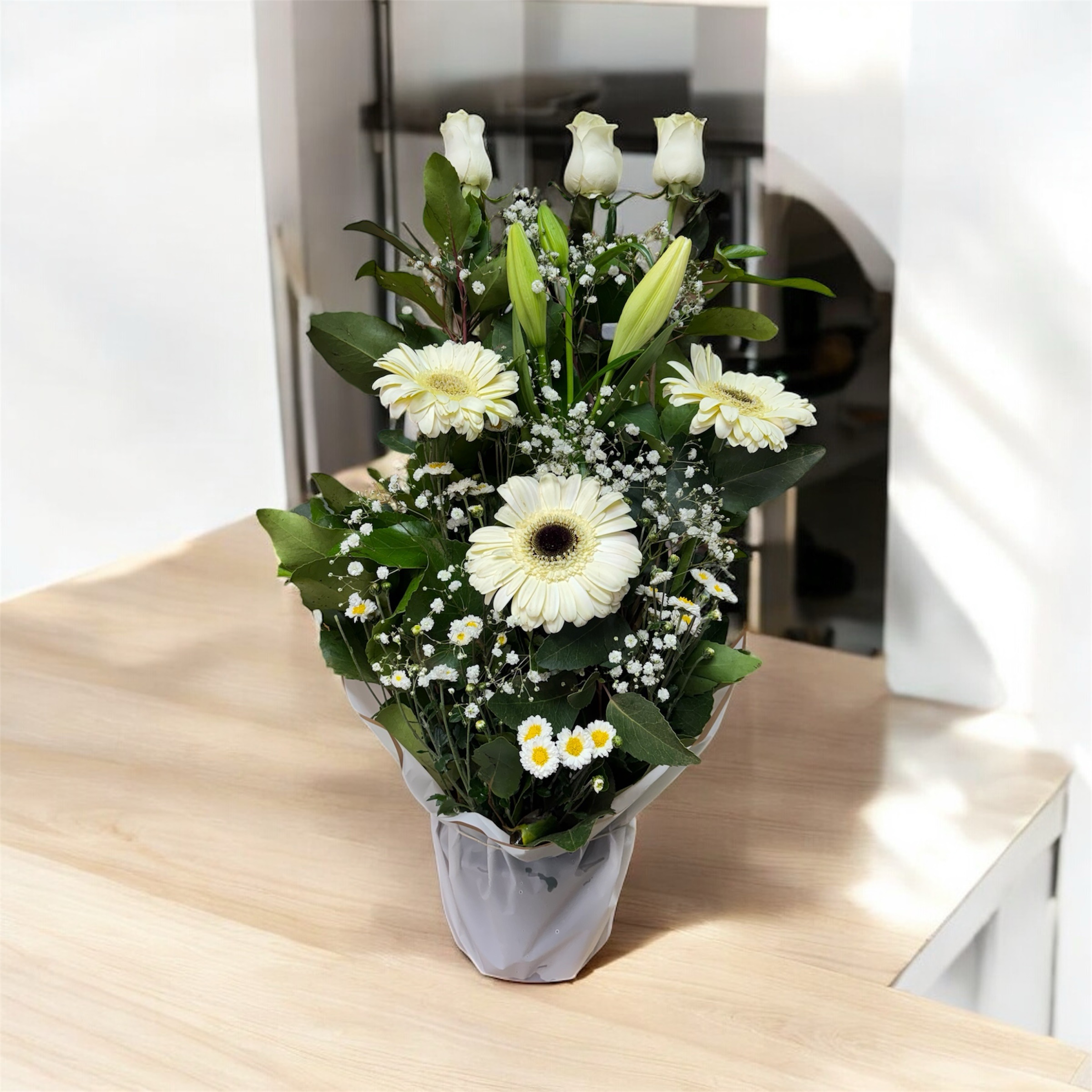 Arreglo floral Blanco M