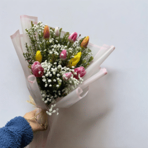 Ramo de 10 tulipanes mixtos