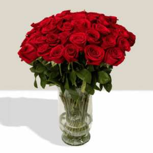 Florero de 50 Rosas