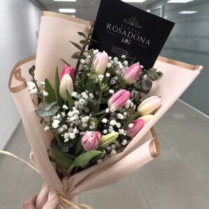 Ramo de 10 tulipanes mixtos