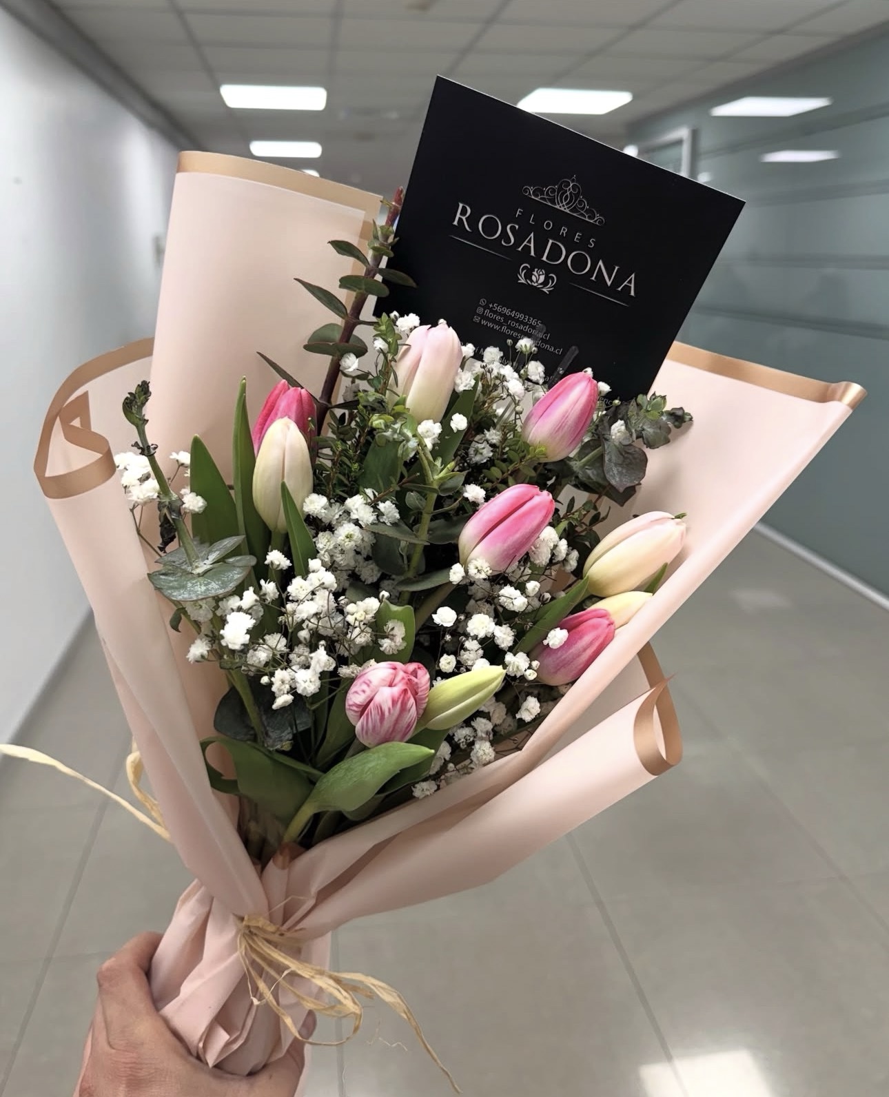 Ramo de 10 tulipanes mixtos