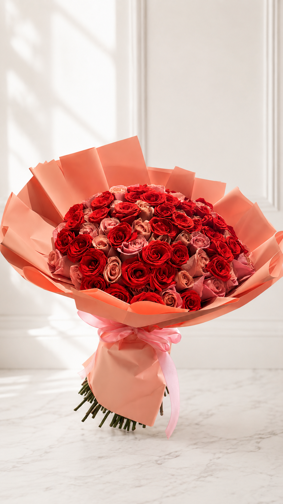 Ramo de 100 rosas mixtas