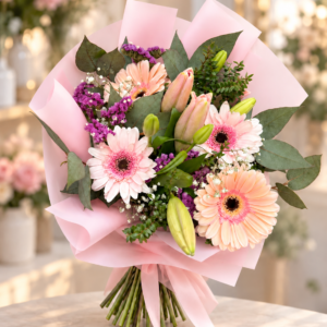 Ramo de Gerberas y Lilyum